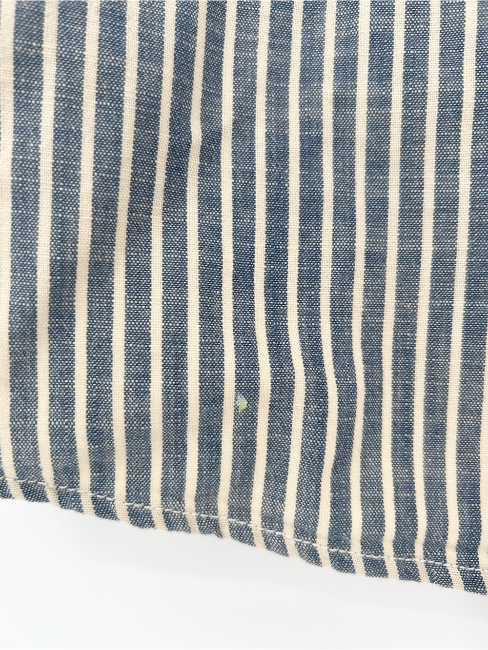 Gap Pintuck Ticking Striped Top Short Sleeve Neutral Laid Back Preppy Cotton XL - Picture 7 of 10